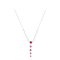 Collana Cuori Milano Donna in Argento Zircone 25074291 - 25074291